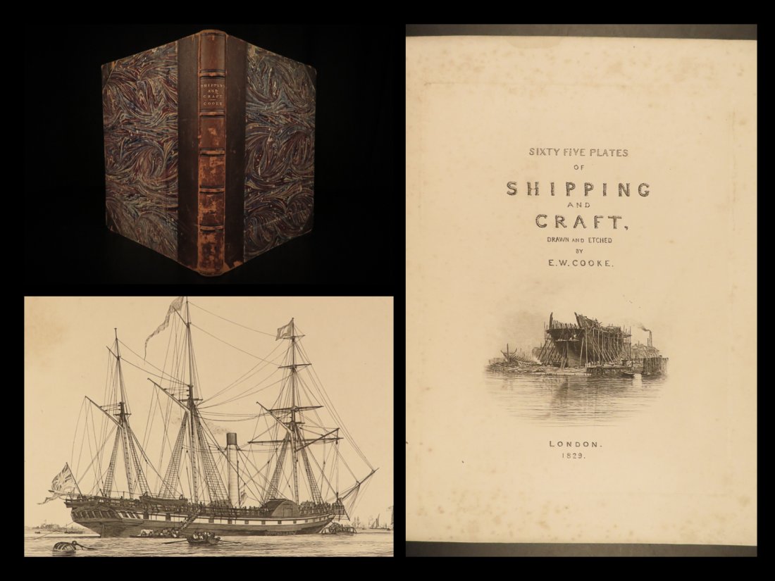 1829 1ed Cooke ART Shipping & Craft Landscape Painting (1 of 10)