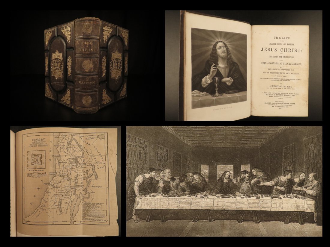 1870 Life of Jesus Christ Fleetwood Bible ART Miracles (1 of 10)