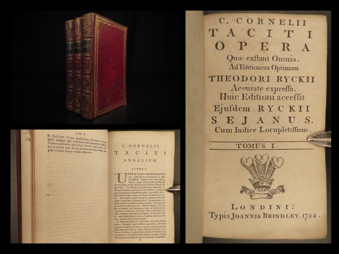 1754 Tacitus Annals & Histories Roman Empire Nero (1 of 10)
