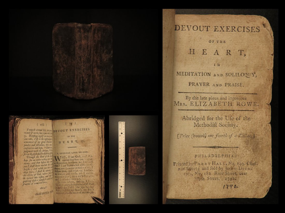 1792 Philadelphia Methodist Devout Bible Elizabeth Sing (1 of 10)