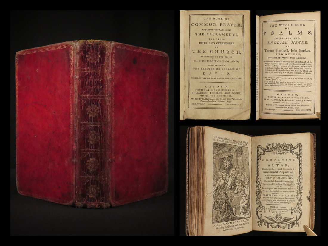 1799 BIBLE Book of Common Prayer + Companion to Altar: 1799 BIBLE Book of Common Prayer + Companion to Altar Church of England Vickers William Vickers edition of The Book of Common Prayer was published by Beecroft throughout the end of the 18th-century in