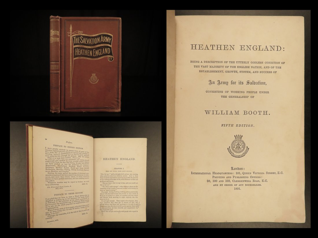 1891 Salvation Army William Booth History Methodism: 1891 Salvation Army William Booth History Methodism Railton Heathen England William Booth was a 19th-century Methodist preacher who is best known for his foundation and establishment of the Salvation 