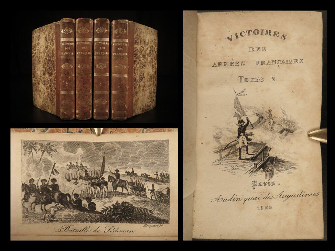 1826 1ed Victories of French Armies Napoleon French Revolution Battle Scenes 4v (1 of 10)