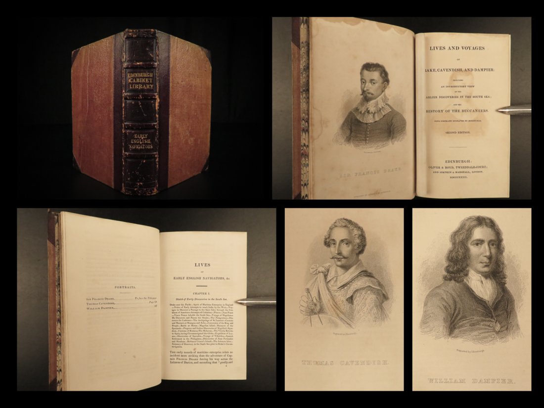 1832 PIRATES in America TORTUGA Capt Morgan Buccaneers Francis Drake Voyages (1 of 10)