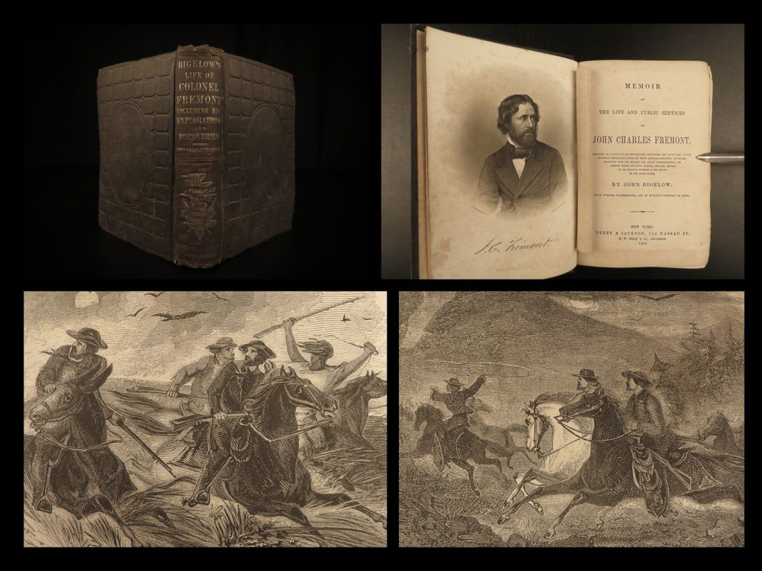 1856 1ed John Fremont Exploration California Memoirs Oregon Trail Nevada Indians (1 of 10)