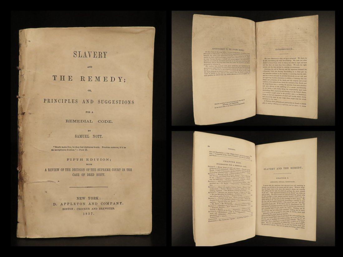 1857 DRED SCOTT Decision Slavery and Remedy by Samuel Nott Racism Abolition RARE: 1857 DRED SCOTT Decision Slavery and Remedy by Samuel Nott Racism Abolition RARE Samuel Nott was a 19th-century American missionary who is much better remembered for his roles seeking a remedy for sla