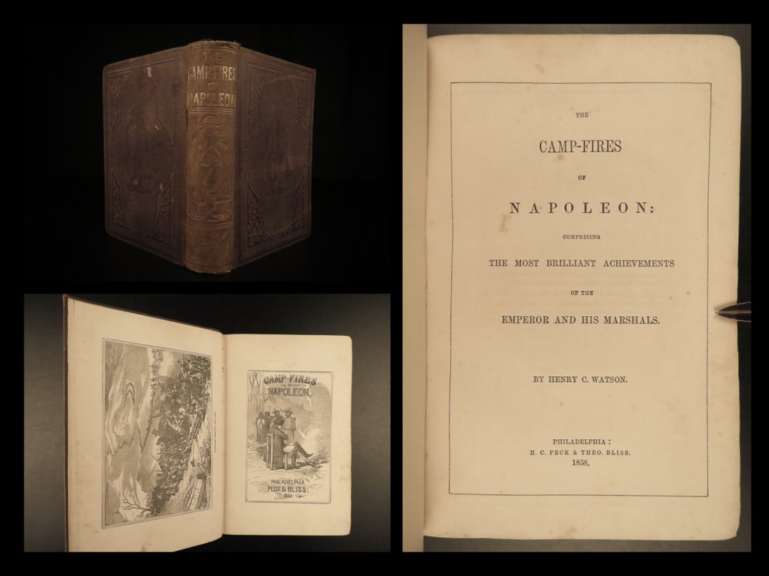 1858 Campfires of NAPOLEON Bonaparte France Napoleonic WARS Waterloo Russia (1 of 10)