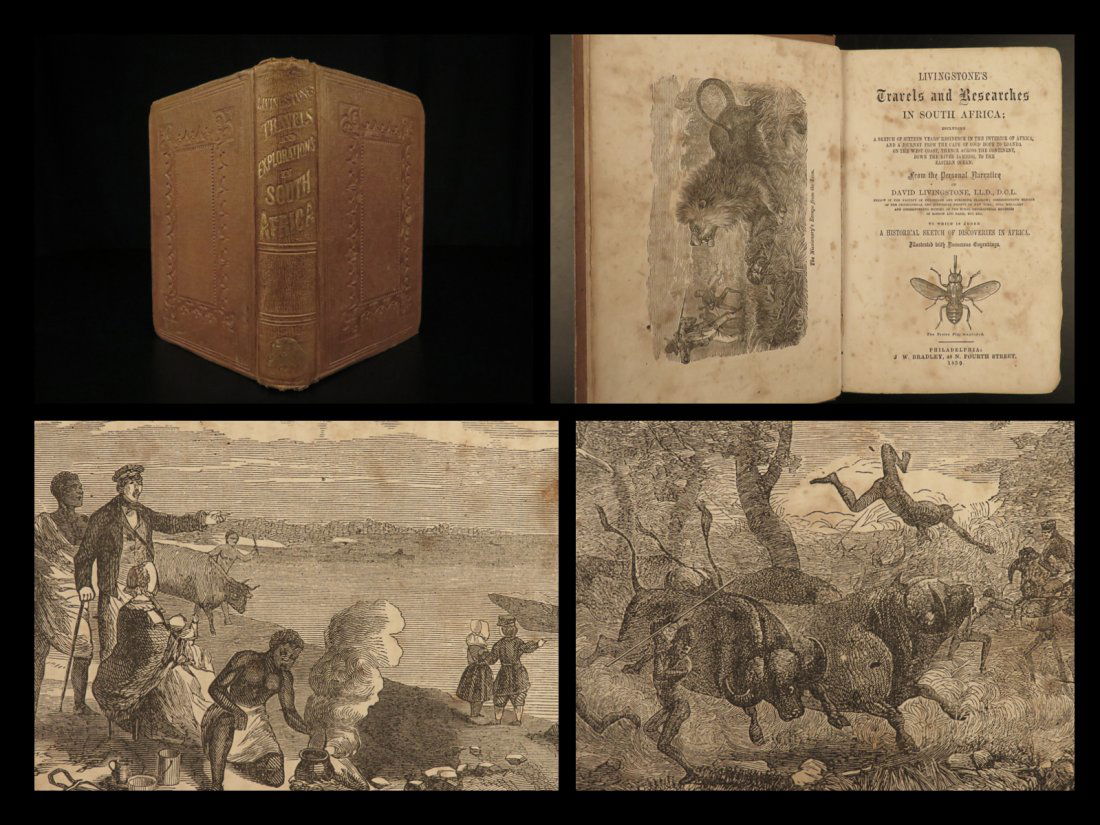 1859 1st ed AFRICA David Livingstone Missionary African Travel Illustrated Zambezi (1 of 10)