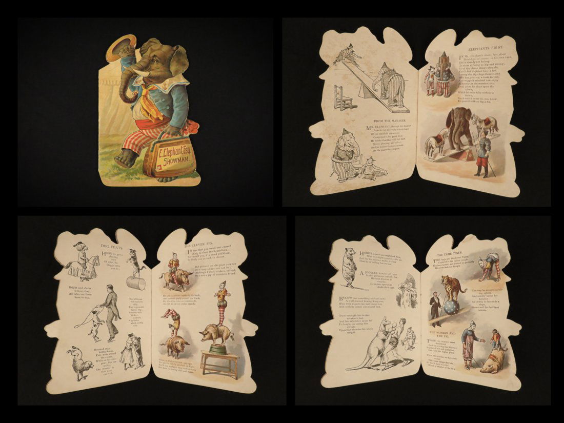 1894 NURSERY E Elephant Esq Showman Circus Childrens Lit Folklore McLoughlin (1 of 10)