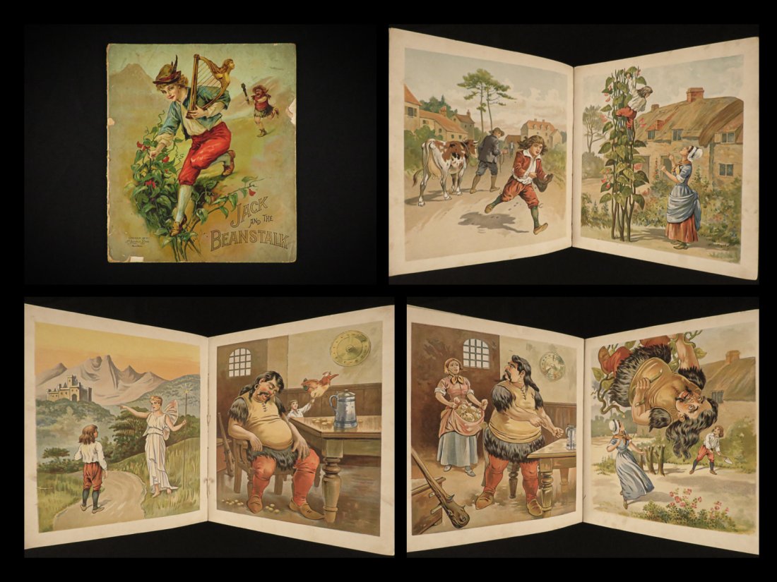 1897 NURSERY Jack and the Beanstalk Fairy Tale Childrens Literature McLoughlin: 1897 NURSERY Jack and the Beanstalk Fairy Tale Childrens Literature McLoughlin Jack and the Beanstalk has long been one of the most beloved and well-recognized fairy tales. This McLoughlin edition of 