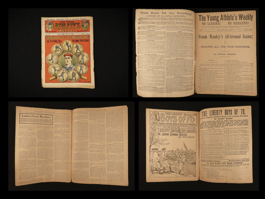 1905 BASEBALL Young Athletes Weekly 9 Positions Children Sports Magazine: 1905 BASEBALL Young Athletes Weekly 9 Positions Children Sports Magazine The Young Athletes Weekly was a 1905 periodical written for children interested in sports and athletics. These short work follo