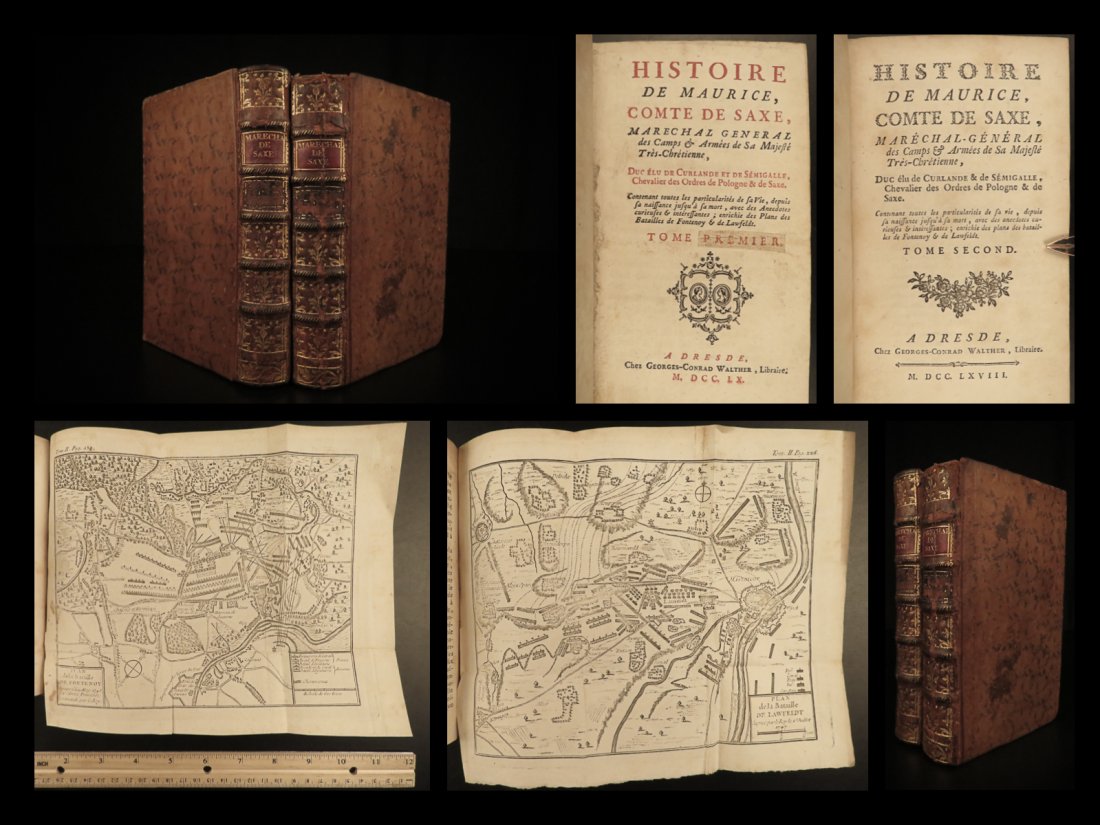 1760 Maurice Saxe French Military Louis XV Austrian Succession Holy Roman Empire (1 of 10)