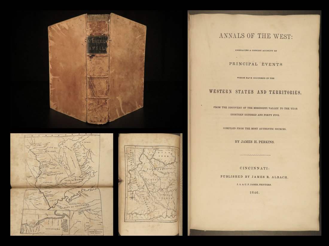 1846 1ed Annals of the West American Revolution INDIANS Frontier Warfare MAPS (1 of 10)
