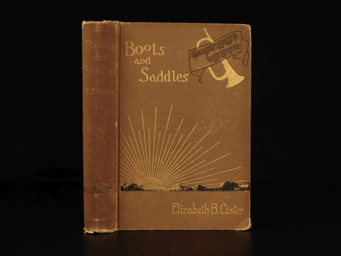 1885 1st ed Boots and Saddles General George Custer Cavalry Illustrated Indians (1 of 10)