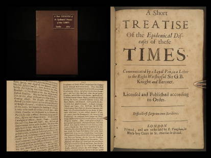 1662 1ed Treatise on Epidemical Diseases Political & Religious SATIRE England: 1662 1ed Treatise on Epidemical Diseases Political & Religious SATIRE England â€œA Short Treatise of the Epidemical Diseases of These Times&rdquo; is a mid-17th-century work by an unknown author s