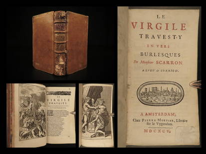 1695 Virgil Travesty Paul Scarron Literature Aeneid Mythology Trojans Burlesque: 1695 Virgil Travesty Paul Scarron Literature Aeneid Mythology Trojans Burlesque â€œIf I cannot move heaven, I will raise hell.” â€• Virgil, The Aeneid A rare 1695 French edition of Paul