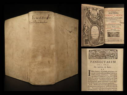 1743 LAW Doctrina Pandectarum German Jakob Ludovici Justinian Wissenbach: 1743 LAW Doctrina Pandectarum German Jakob Ludovici Justinian Wissenbach Jakob Friedrich Ludovici was a 17th-century German jurist of whom very little is known. One of his surviving works was