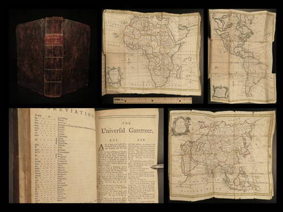 1751 ATLAS Geography MAPS South America USA Asia Africa Universal Gazetteer: 1751 ATLAS Geography MAPS South America USA Asia Africa Universal Gazetteer John Walkers Universal Gazetteer is a late 18th-century geographical dictionary and atlas filled with descriptions of