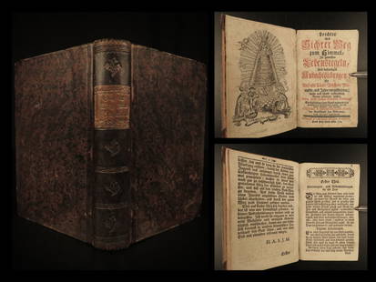 1773 MAGIC Possessed Cows Holy Water Witches German Catholic Way to Heaven RARE: 1773 MAGIC Possessed Cows Holy Water Witches German Catholic Way to Heaven RARE A rare late 18th-century German devotional prayer book by Adam Hermenegild. This book, â€œAn Easy and Sure Way to He