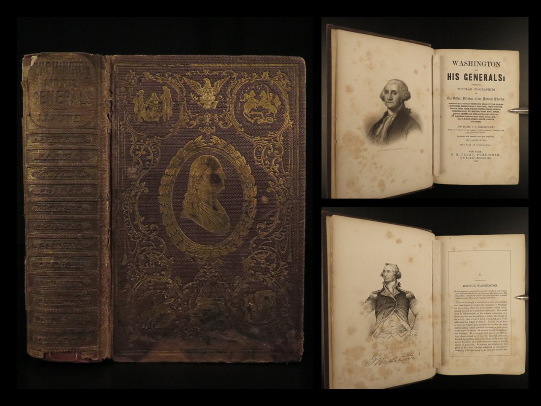 1865 George Washington & Generals American Revolutionary War Lafayette Arnold (1 of 10)