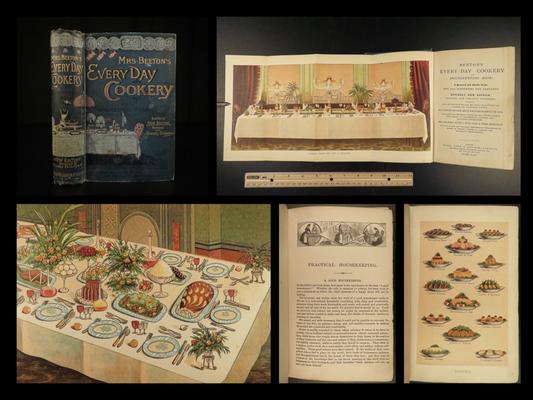 1890 Cooking Beetons Everyday Cookery Food Illustrated Baking Recipes Cuisine: 1890 Cooking Beetons Everyday Cookery Food Illustrated Baking Recipes Cuisine â€œA place for everything, and everything in its place.” -Isabella Beeton Isabella Mary Beeton also known as Mrs
