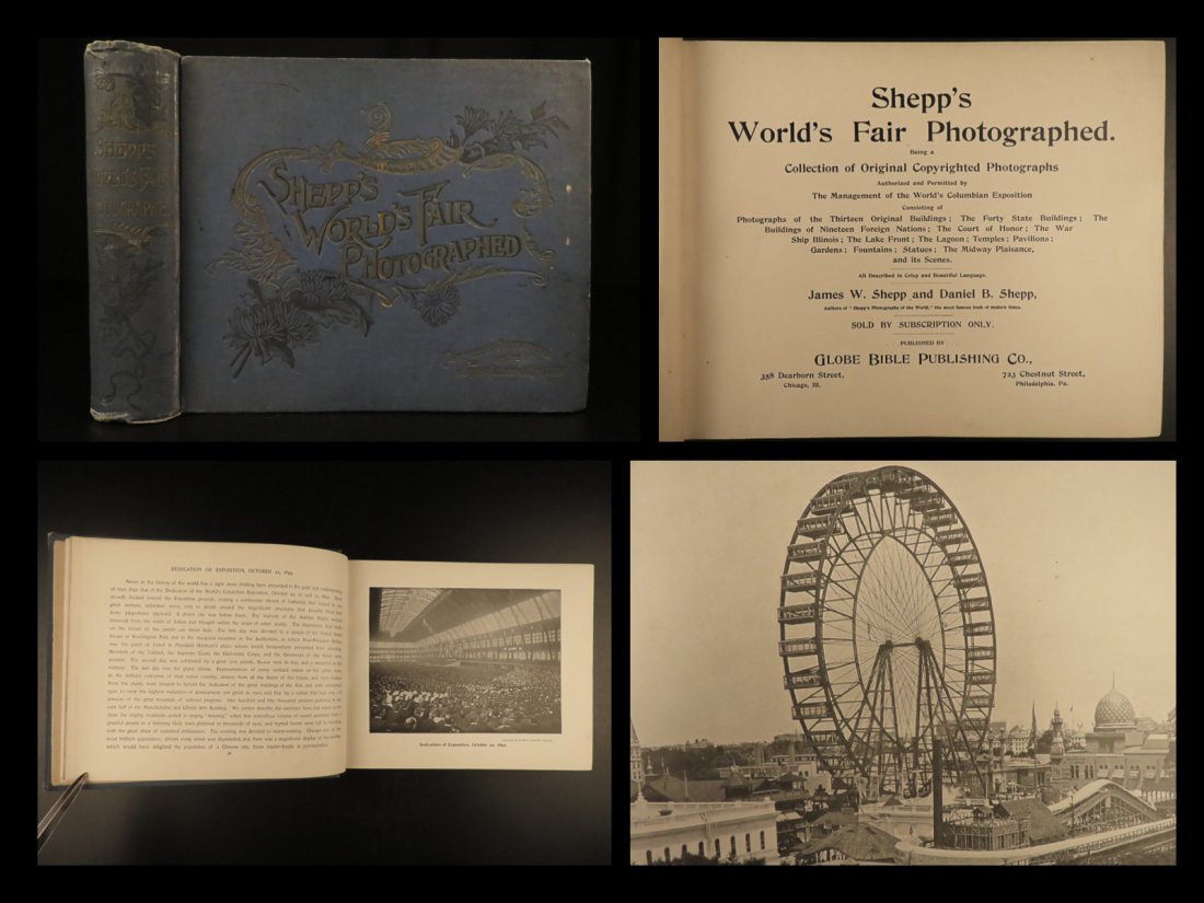 1893 1ed Worlds Fair Photography Chicago Columbian Exposition Exhibits Shepp (1 of 10)