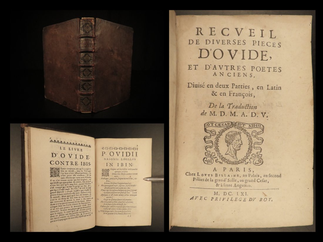 1661 OVID Consolation Liviam Mythology Somnium Halieutica Latin French Marolles: 1661 OVID Consolation Liviam Mythology Somnium Halieutica Latin French Marolles â€œI grabbed a pile of dust, and holding it up, foolishly asked for as many birthdays as the grains of dust, I forgo