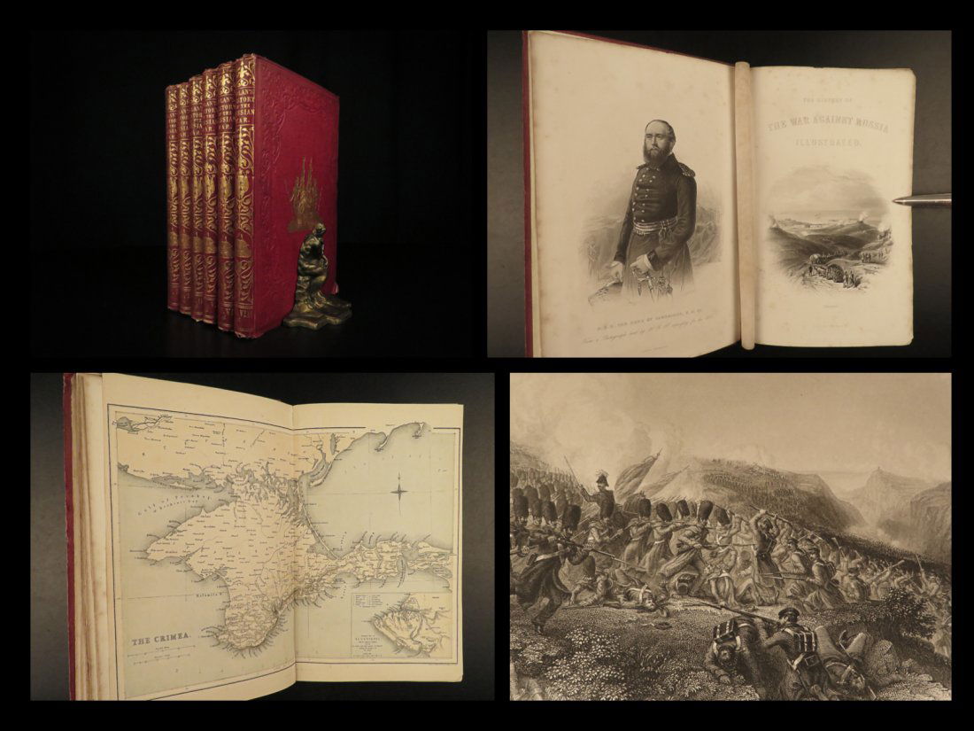 1860 History of Crimean WAR Russia Illustrated Battle Scenes MAPS Ottoman Nolan (1 of 10)
