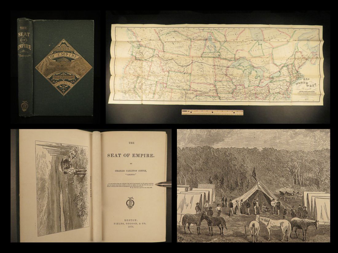 1870 1ed American INDIANS Chippewa Sioux Railroad Lewis Clark Seat of Empire (1 of 10)