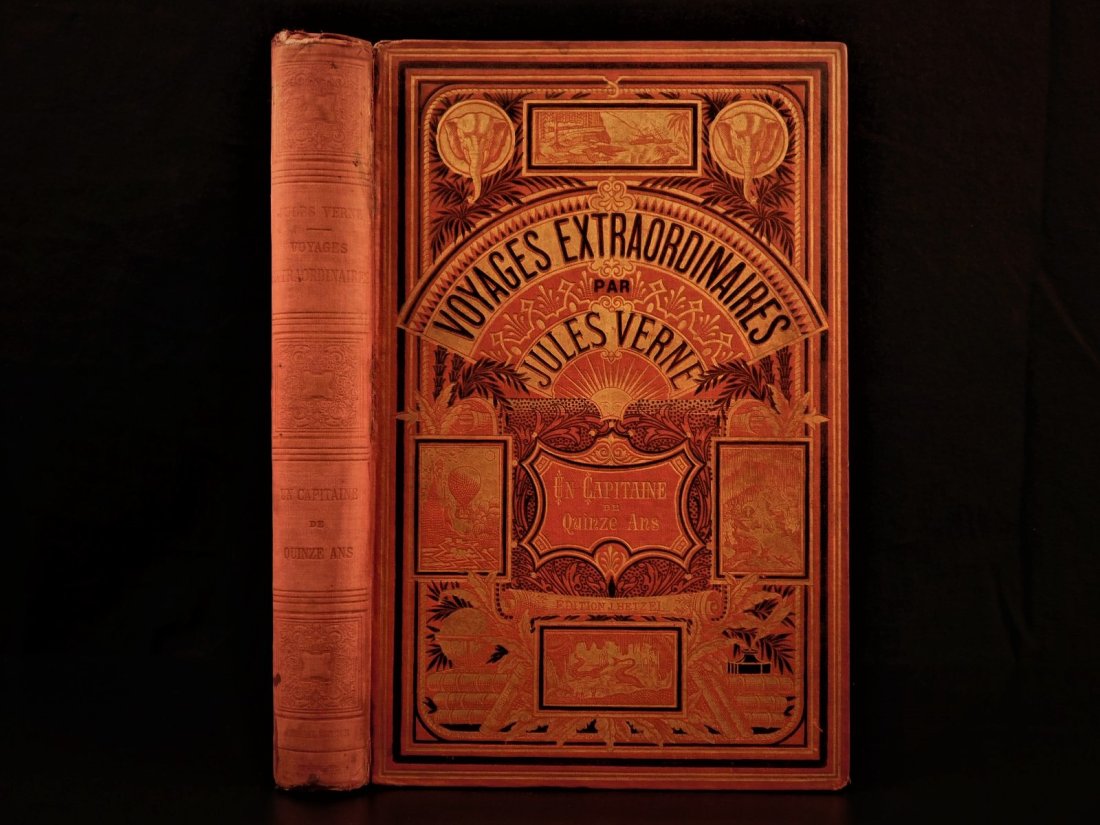 1881 Jules Verne A Captain at Fifteen Dick Sand SLAVERY Africa Voyages Hetzel (1 of 12)