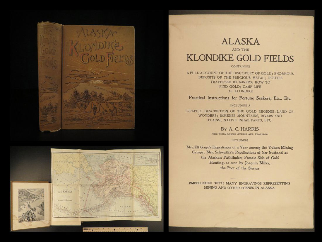 1897 1ed Alaska & Klondike Gold Fields Canada INDIANS Cannibalism