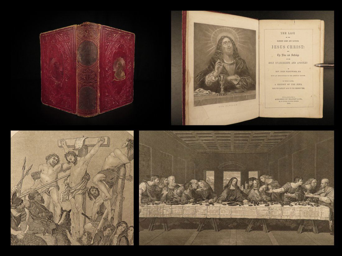 1864 Life of Jesus Christ Fleetwood Bible ART Miracles Jerusalem Devotionals (1 of 10)