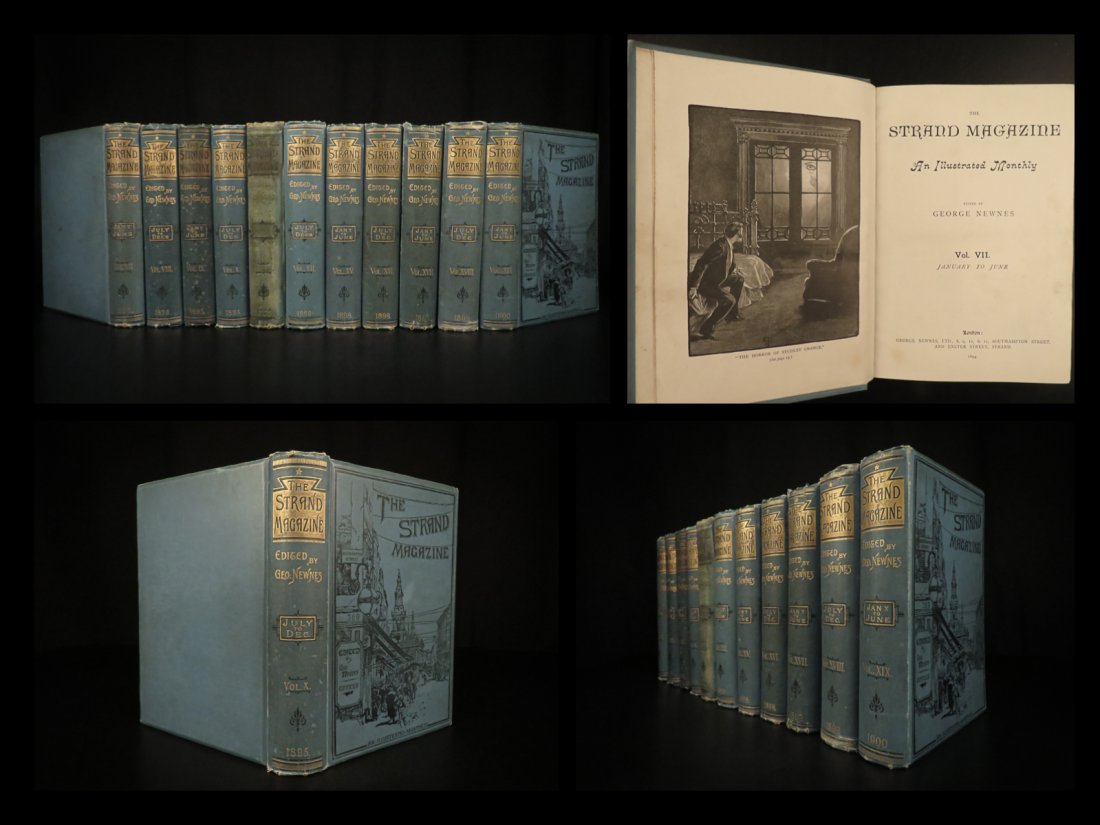 1894 1ed Sherlock Holmes Strand Magazine Arthur Conan Doyle Dickens Wells 11v (1 of 10)