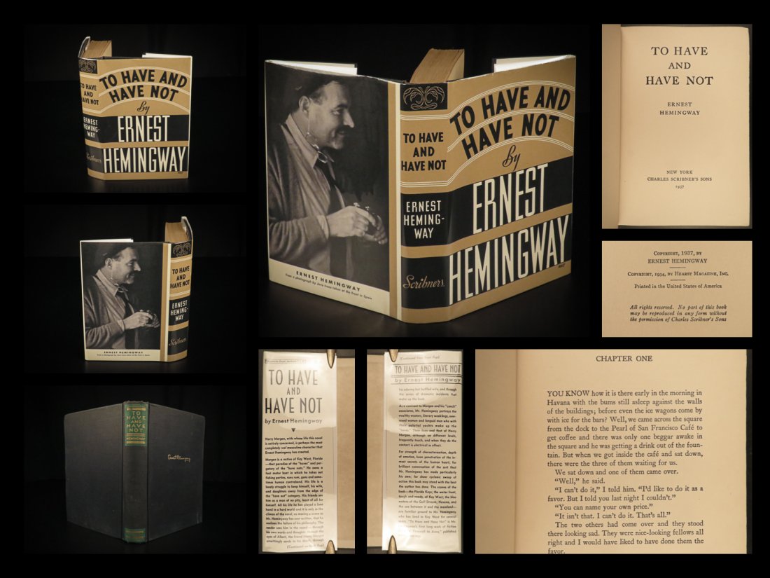 1937 Ernest Hemingway 1ed To Have and Have Not Cuba Florida Great Depression (1 of 10)