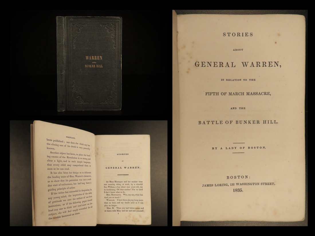 1835 1ed Gen Joseph Warren American Revolution Battle of Bunker Hill Paul Revere (1 of 12)