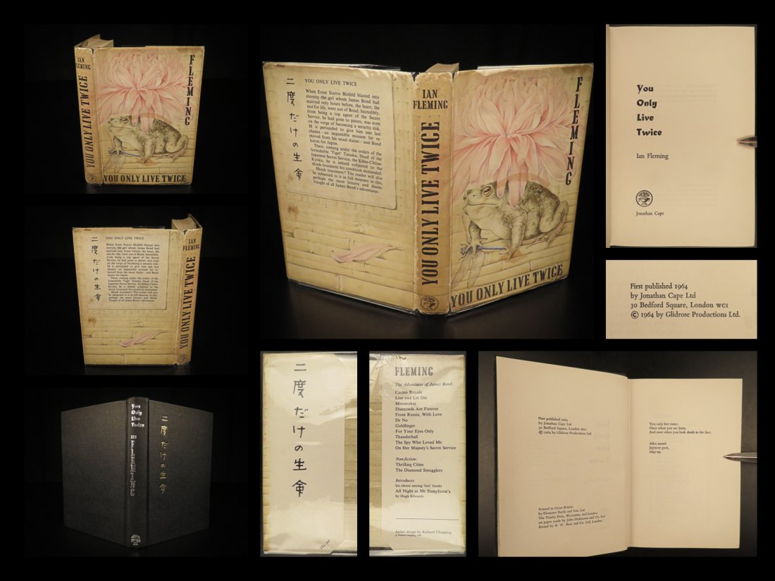 1964 1st JAMES BOND 007 You Only Live Twice Fleming Secret Service +orig DJ (1 of 10)