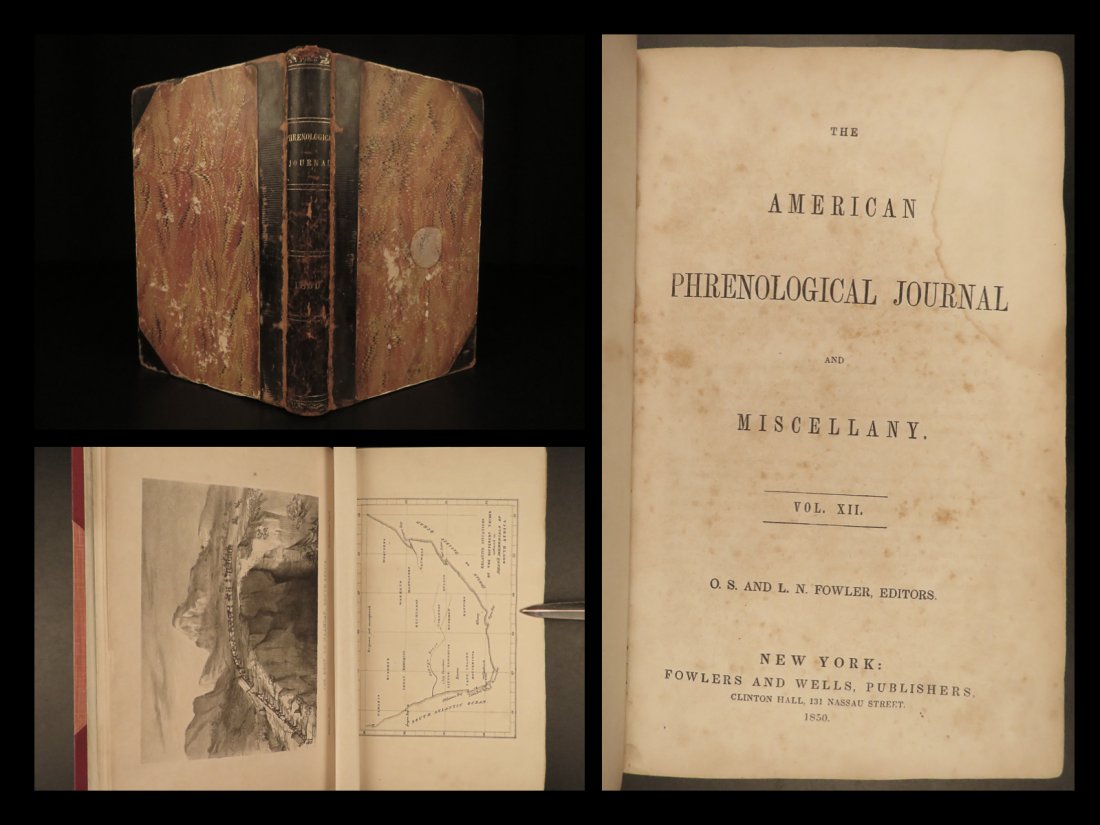 1850 American Phrenological Journal Edgar Allan Poe Science US Presidents RARE (1 of 10)