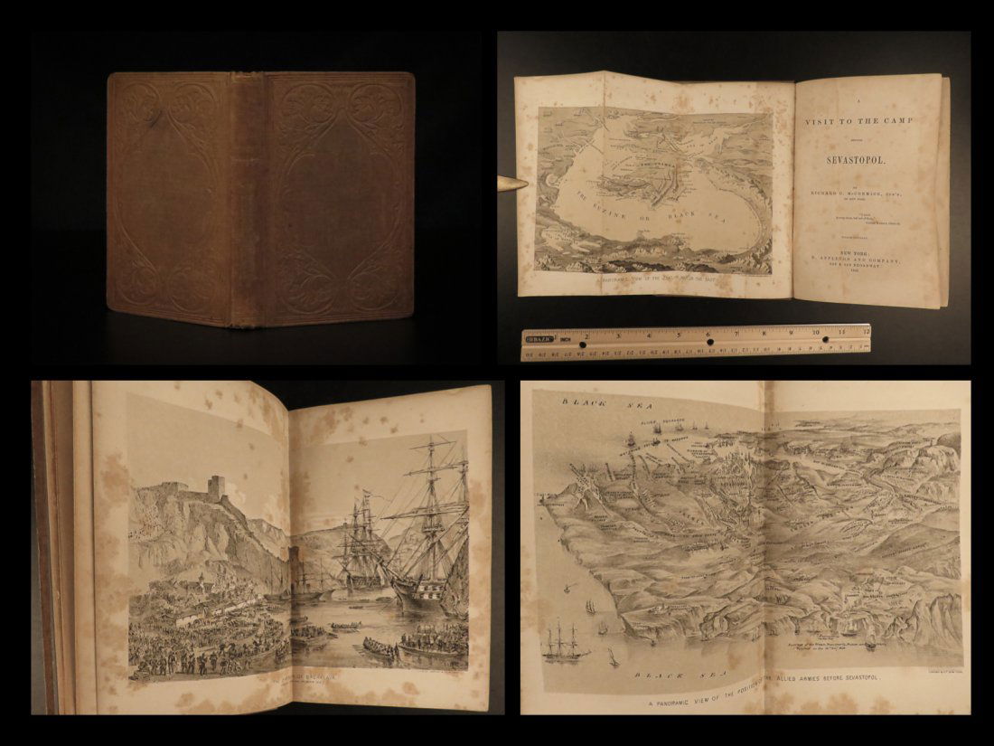 1855 1st ed Sevastopol Crimean War MAP Russia Turkey Constantinople McCormick (1 of 10)