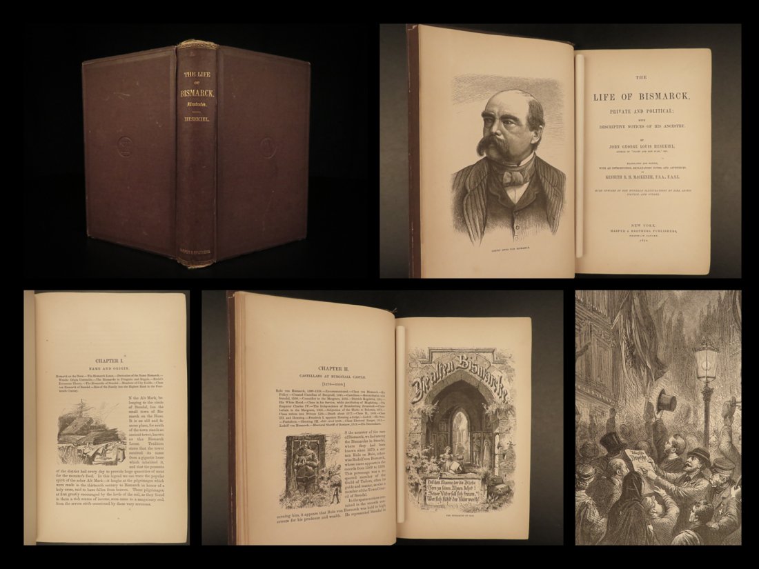 1870 Life of Otto von Bismarck German Empire Prussia English Franco-Prussian WAR (1 of 10)