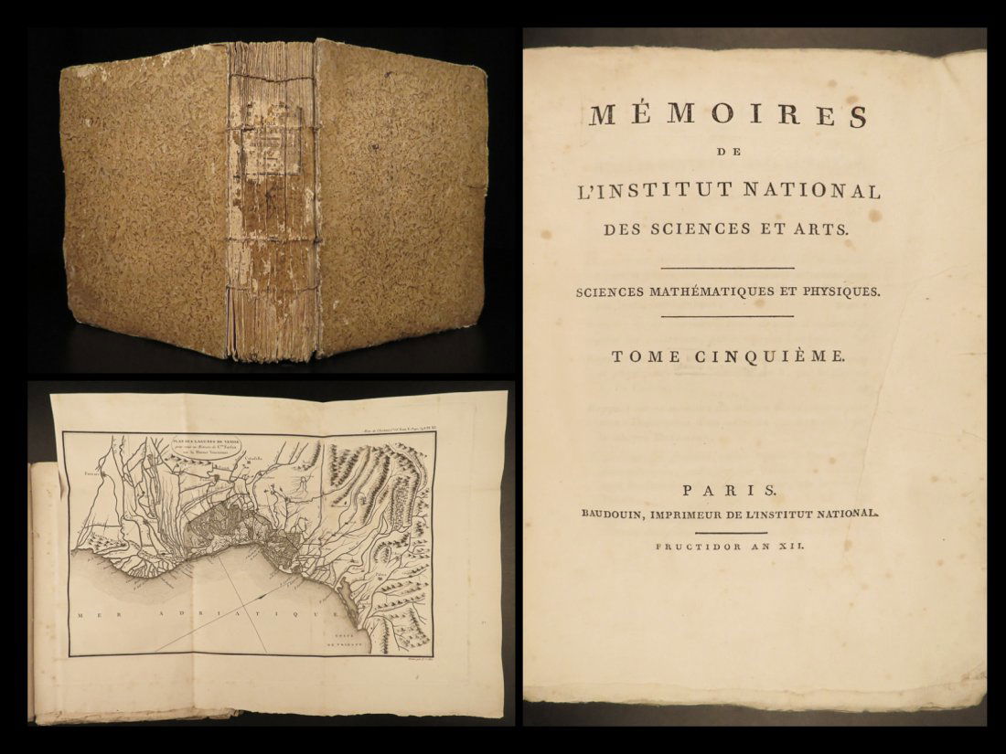 1804 SCIENCE Botany Physics Illustrated VENICE Arsenal & Lagoon MAP Geology ART (1 of 10)