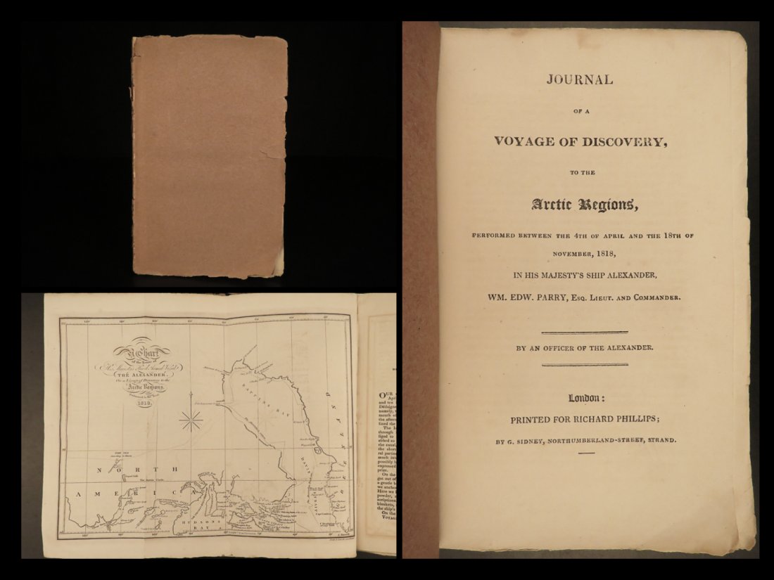 1819 1ed Arctic MAPS Fisher Journal of William Parry Voyage Eskimos North Pole (1 of 10)