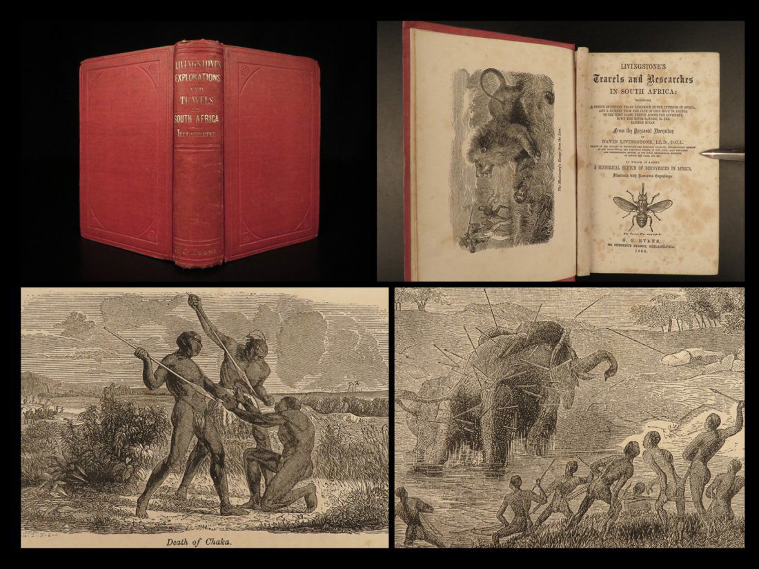 1858 AFRICA David Livingstone Missionary African Travel Illustrated Zambezi (1 of 10)