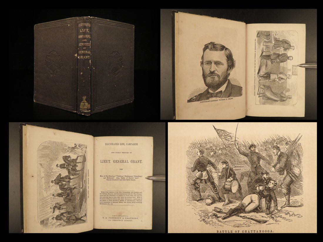 1865 1ed Ulysses S Grant Life & Civil War Campaigns Vicksburg Union Rob. E Lee (1 of 10)