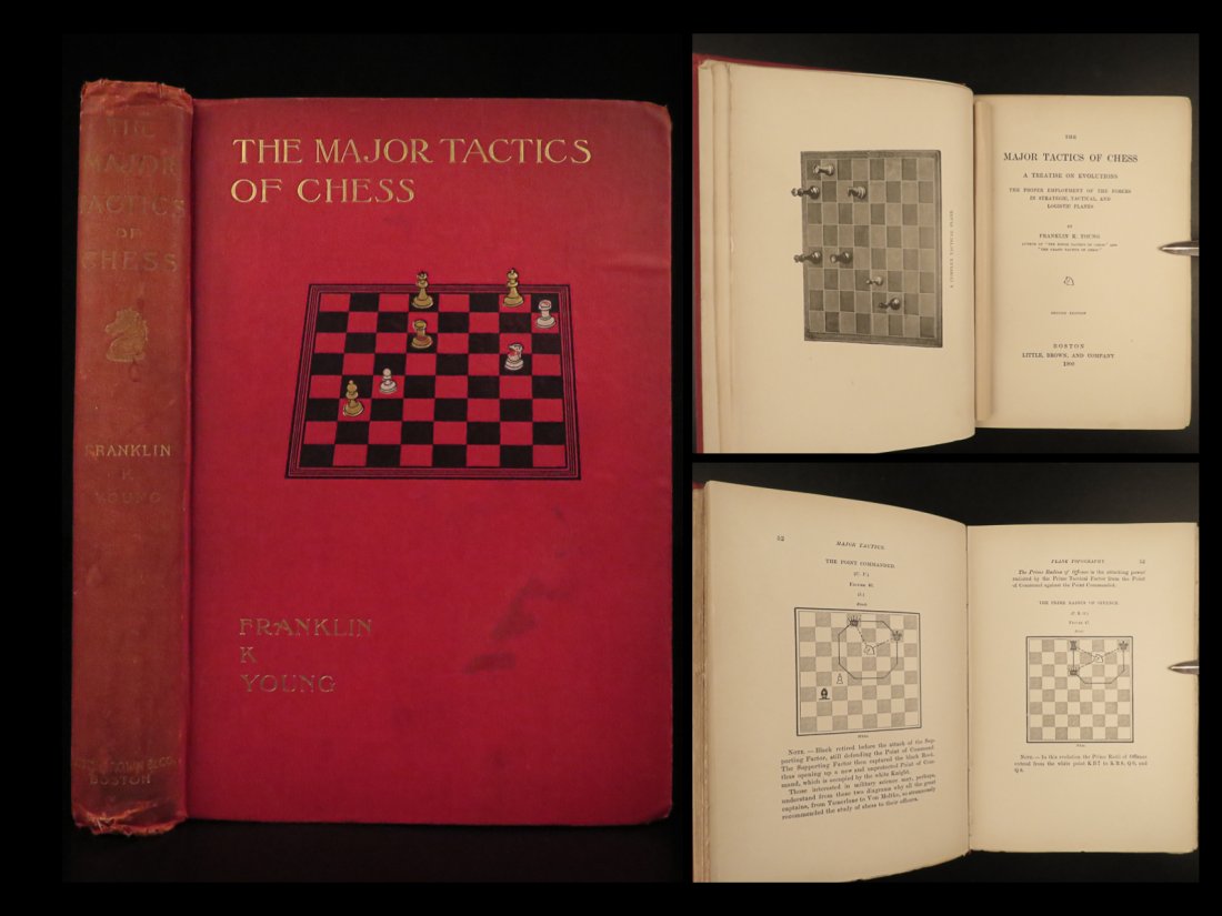 1900 CHESS Major Tactics Games Sport Strategy Illustrated Franklin Young (1 of 10)
