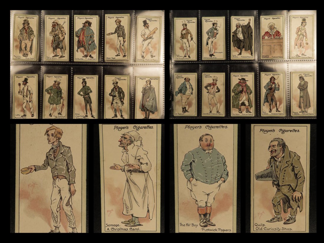 1923 Cigarette Tobacco Trading Cards Charles Dickens Characters Scrooge 50 Cards (1 of 10)