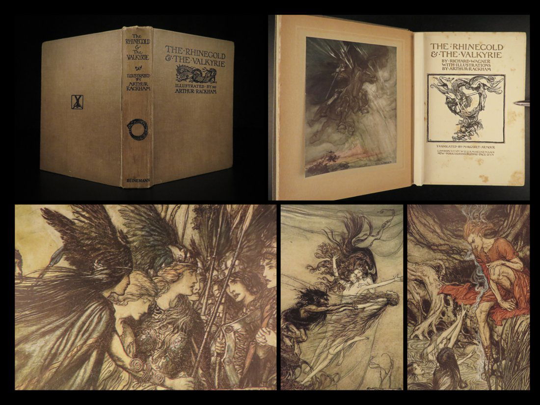 1928 Richard Wagner Rhinegold Valkyrie Ring of Niblung Rackham ART Opera (1 of 10)