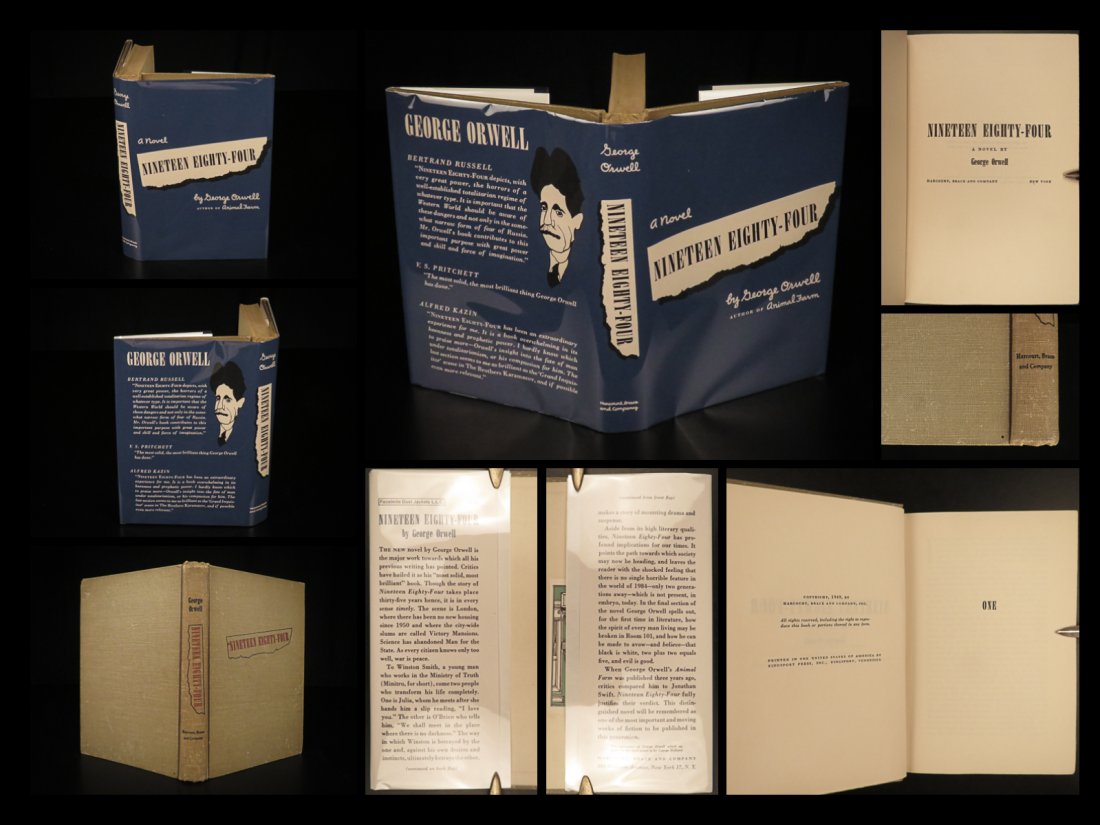 1949 George Orwell Nineteen Eighty-Four Dystopian Sci-Fi Fantasy Science Fiction (1 of 10)