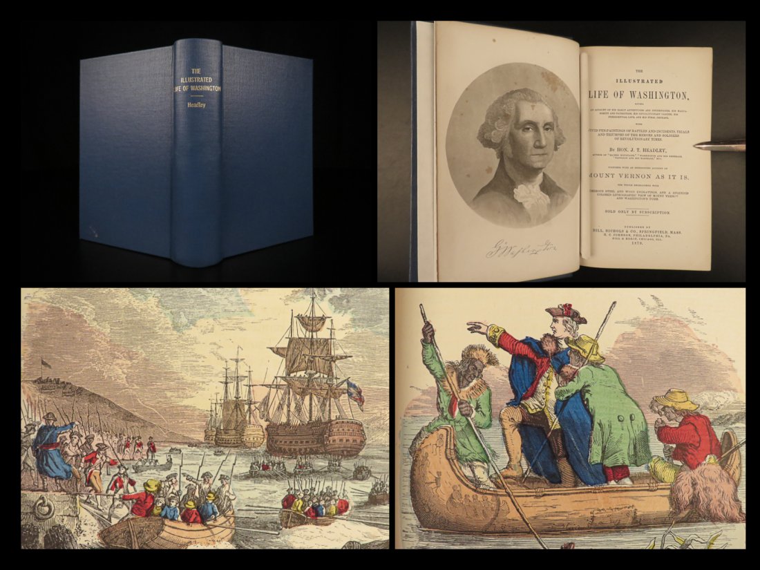 1870 George Washington Life Illustrated Americana History Revolutionary RARE: 1870 George Washington Life Illustrated Americana History Revolutionary RARE Like many 19th-century accounts of the life of the first American president, Joel Headleys â€œLife of George Washington
