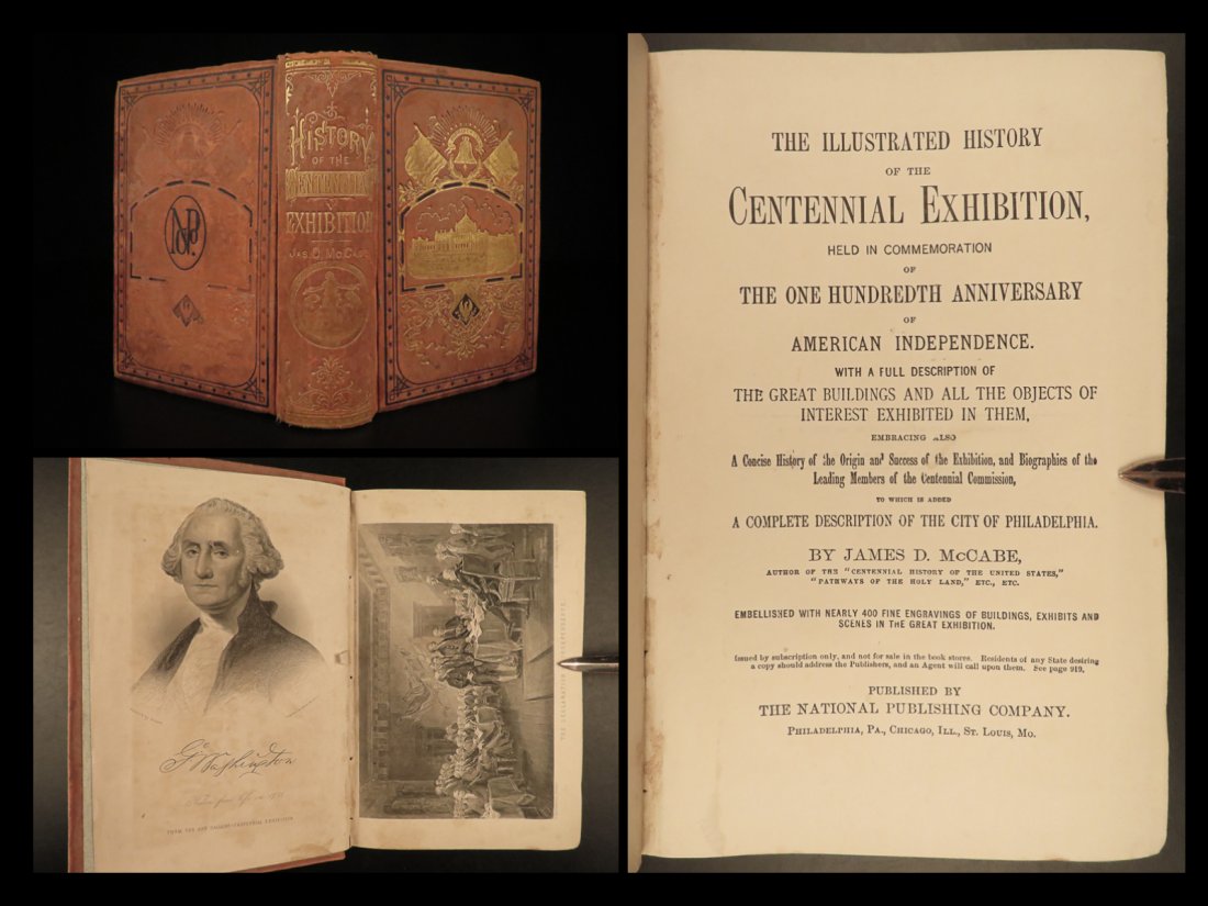 1876 1st ed Centennial Exposition American History Philadelphia Illustrated (1 of 10)