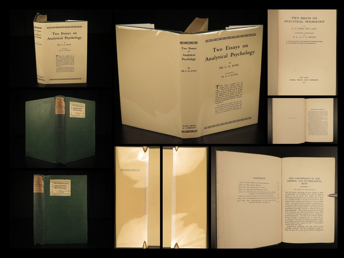 1928 Psychology 1ed Carl Jung Two Essays on Analytical Conscious Mind Ego Freud (1 of 10)